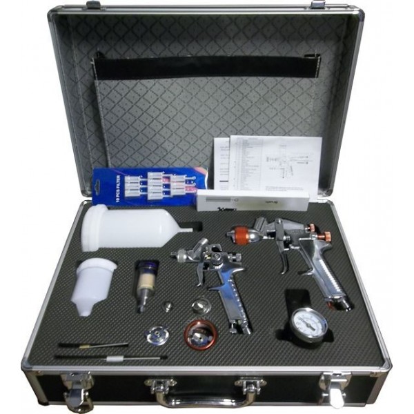 Automotive paint spray guns set