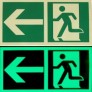 Photoluminescent Exit sign - E001 - E002