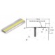 Aluminium photoluminescent Stair Nose