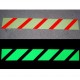 Photoluminescent with reflective strips