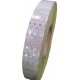 White retro-reflective tape HIP 2cm x 50m