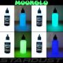 PHOSPHORESCENT WATERBASED PAINT MOONGLO 4 COLORS KIT