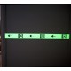 Photoluminescent wall Aluminium marking band