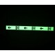 Photoluminescent wall Aluminium marking band