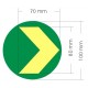Adhesive photoluminescent directional arrow in a circle 4