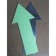Photoluminescent Aluminium Arrow Signs - 30cm