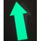 Photoluminescent Aluminium Arrow Signs - 30cm
