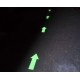 Photoluminescent Aluminium Arrow Signs - 30cm