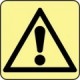 Printed signs on photoluminescent panels or adhesives