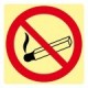 Printed signs on photoluminescent panels or adhesives