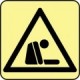 Printed signs on photoluminescent panels or adhesives