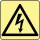 Printed signs on photoluminescent panels or adhesives