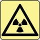 Printed signs on photoluminescent panels or adhesives