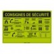 Printed signs on photoluminescent panels or adhesives