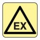 Printed signs on photoluminescent panels or adhesives