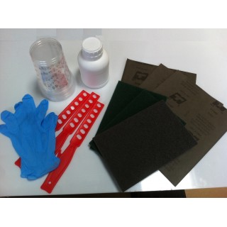 TOOL KIT FOR APPLICATION OF RESIN