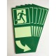 Photoluminescent Door Operation Sign 