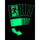 Photoluminescent Door Operation Sign 