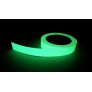 High intensity phosphorescent adhesive for LLL guidance