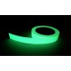 High intensity phosphorescent adhesive for LLL guidance