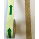 High intensity phosphorescent adhesive for LLL guidance