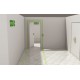 Mini directional photoluminescent signs - 50mmx100mm