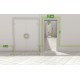 Mini directional photoluminescent signs - 50mmx100mm