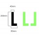 Photoluminescent Stair Markers, L-shaped 