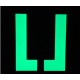 Photoluminescent Stair Markers, L-shaped 
