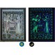 Ancient Egypt Collection" Phosphorescent Papyrus - 10 frescoes
