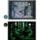 Ancient Egypt Collection" Phosphorescent Papyrus - 10 frescoes