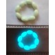 Oval phosphorescent gem, 25mm