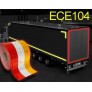 Reflective Tape for Trucks and Trailers, ECE 104 Class C - 5cm x 50m / 5cmx10m