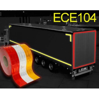 Reflective Tape for Trucks and Trailers, ECE 104 Class C - 5cm x 50m / 5cmx10m