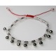 Luminous anklet with metal bells
