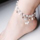 Turquoise fluorescent ankle bracelet