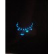 Turquoise fluorescent ankle bracelet