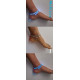 Turquoise fluorescent ankle bracelet