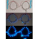 Turquoise fluorescent ankle bracelet