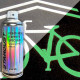 Phosphorescent paint for roads and cycle paths