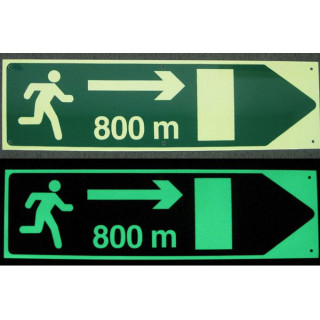 Photoluminescent panels for tunnels