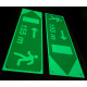 Photoluminescent panels for tunnels