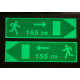 Photoluminescent panels for tunnels