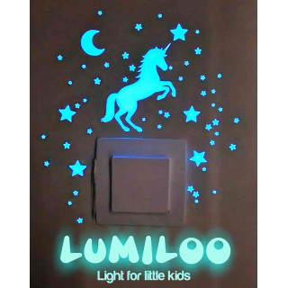 Lumiloo phosphorescent stickers for children's bedroom switches