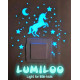 Lumiloo phosphorescent stickers for children's bedroom switches