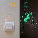 Lumiloo phosphorescent stickers for children's bedroom switches