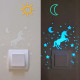Lumiloo phosphorescent stickers for children's bedroom switches