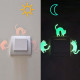 Lumiloo phosphorescent stickers for children's bedroom switches