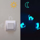 Lumiloo phosphorescent stickers for children's bedroom switches