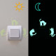 Lumiloo phosphorescent stickers for children's bedroom switches